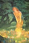 Famous Eve Paintings - Midsummer eve by Edward Robert Hughes